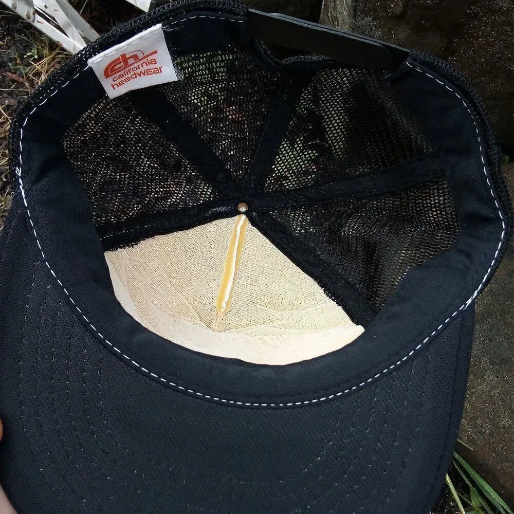 Vintage Utah Covered Wagon Patch Snap Trucker Hat Cap